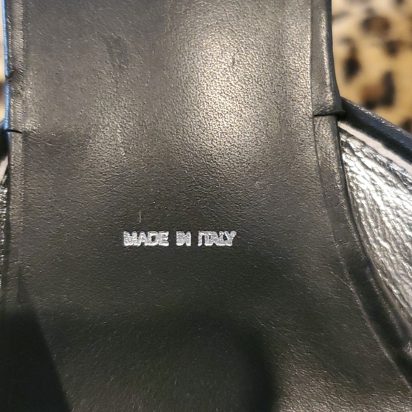 ST. JOHN Black/White/Silver Stilletto Mule S 8 - Picture 5 of 16